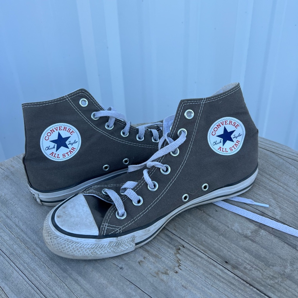 Brown High Top Converse